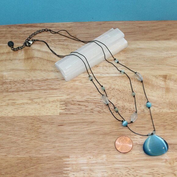 Blue ICING Necklace Two Strands - Picture 4 of 5